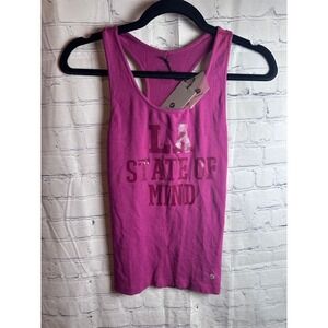 AVOCADO LADIES  Mauve Workout Tank Top Athletic Racerback S/M